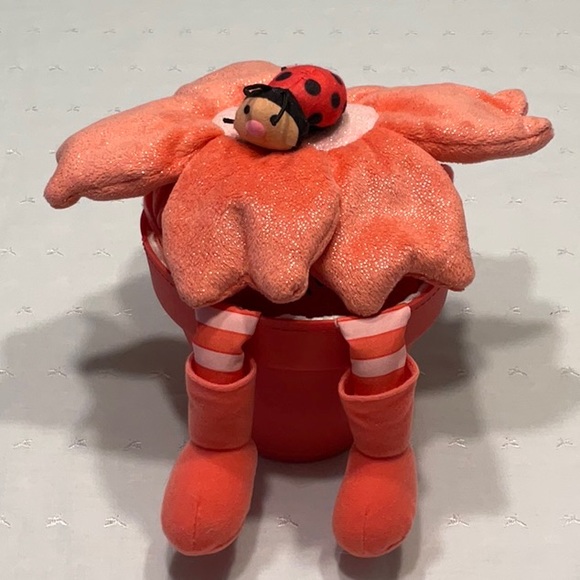 Best Flower Buds Cloth and Rubber Flower Pot with Girl Folds Down Inside - Picture 6 of 7